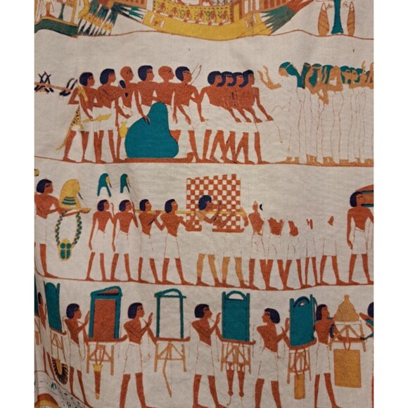 Obey Egyptian Pattern 100% Cotton Short Sleeve Collared Polo Shirt Size Small - Picture 4 of 16